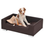 Möbelix Hundesofa Candy LxBxH 91x57x25 cm Braun/Beige