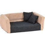 Möbelix Hundesofa Buddy LxBxH 70x42x25 cm Anthrazit/Sandfarben