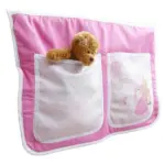 Möbelix Betttasche Aus Baumwolle Mit 2 Fächern, Pink/weiß