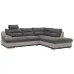 Möbelix Ecksofa mit Schlaffunktion + Bettkasten Seaside, Velours