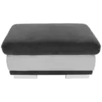 Möbelix Loungehocker Seaside Textil Hellgrau/dunkelgrau H: 47 Cm