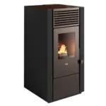 Möbelix Pelletofen Poly Schwarz Metall 8 Kw