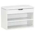 Möbelix Garderobenbank Sofia B: 60 Cm Gepolstert 2 Fächer Weiß