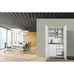 Möbelix Schrankküche mit Kühlschrank + Kochfeld 104 cm Elegant