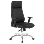 Möbelix Drehstuhl Porto Mit Armlehnen Und Wippmechanik Leder Schwarz