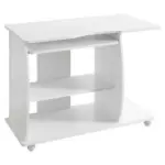 Möbelix Computertisch Auf Rollen B 90cm H 71cm Diana, Weiß