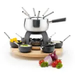 Möbelix Fondue-Set 6 Gabeln Edelstahl Mit Spritzschutz