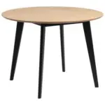Möbelix Esstisch Echtholz Roxby Ø 105 Cm Eiche/schwarz