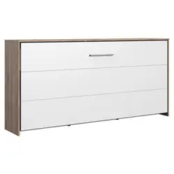 Schrankbett Mit Lattenrost 90x200cm Juist, Weiß