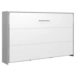 Schrankbett Mit Lattenrost 120x200 Juist Weiß