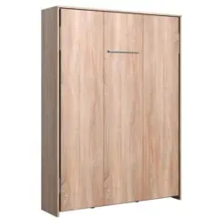 Schrankbett mit Lattenrost 140x200 cm Juist Eiche Dekor