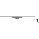 Möbelix Kleiderstange Unit L: 87 cm Alufarben mit LED-Beleuchtung