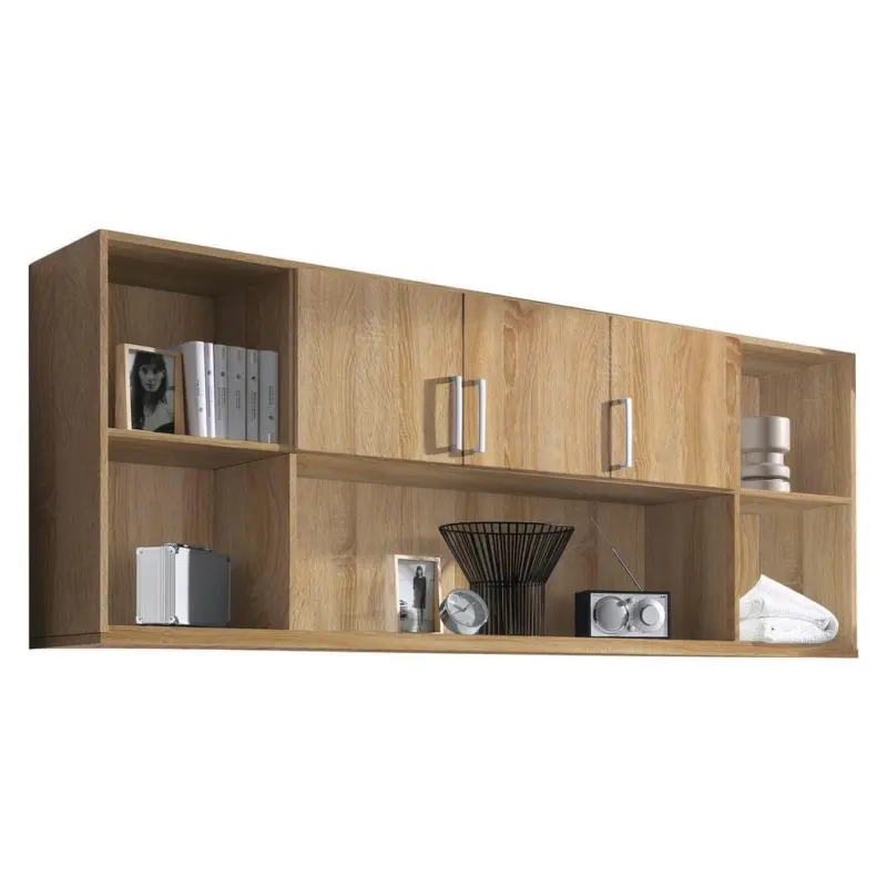 Bett&uuml;berbauregal F&uuml;r Klappbett B: 214cm Albero, Eiche Dekor