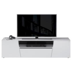 TV-Element Isola B: 182 cm, Weiß/Schwarz