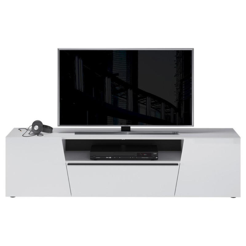 Tv-element Isola B: 182 Cm, Weiß/schwarz