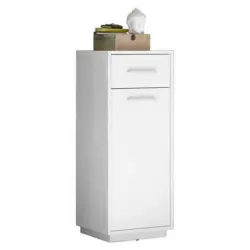 Unterschrank Mit Lade Milano B: 38 Cm Wei&szlig;/eiche Dekor