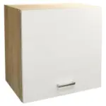 Möbelix Küchenoberschrank Andy 50 Cm Weiß/eiche Dekor 1 Drehtür