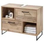 Möbelix Waschbeckenunterschrank Roof B: 80 Cm Eiche/schwarz Dekor
