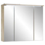 Möbelix Spiegelschrank Roof Mit Led 3-Türig Bxhxt: 80x68x21 Cm