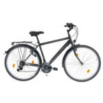 Möbelix Trekkingrad Herren 28 Zoll 18 Gänge, Schwarz