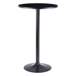 Bistrotisch Rund Lxbxh: 60x60x100 Cm Schwarz