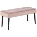 Möbelix Garderobenbank Glory B: 95 Cm Gepolstert Samt Rosa