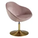 Möbelix Schalenstuhl Sarin Rosa Gepolstert + Drehbar