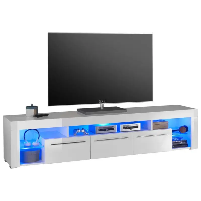 Lowboard B: 200 Cm Wei&szlig;