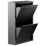 Möbelix Schuhkipper Karl Schwarz 2 Klappen B: 50 Cm