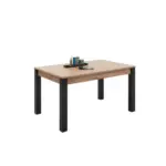 Möbelix Esstisch Ausziehbar Lucas 140x90 Cm Eiche Dekor/schwarz