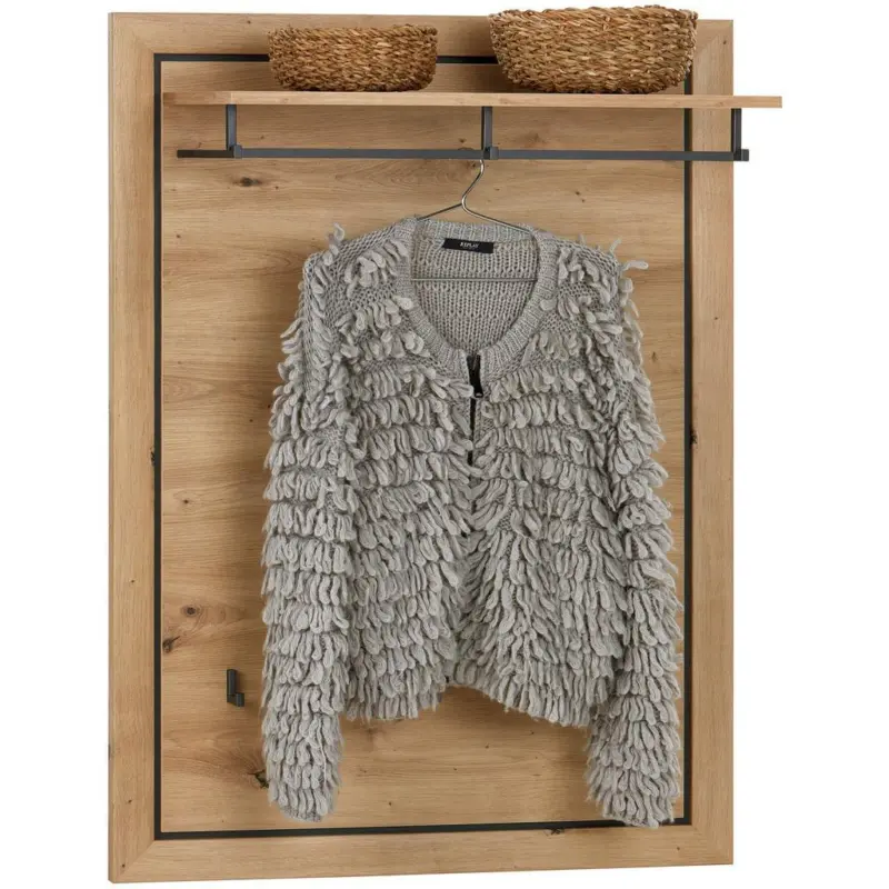 Garderobenpaneel Harvey Eiche Dekor Hutablage B: 82 cm