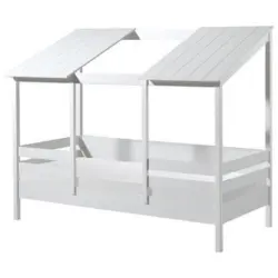 Hausbett 90x200 Cm Holzwerkstoff Weiß