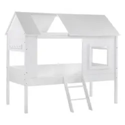 Hausbett Charlotte 90x200 cm Holzwerkstoff Weiß