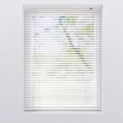 Jalousie 140x250 cm Aluminium Weiß Bohren/Klemmen Schnurzug