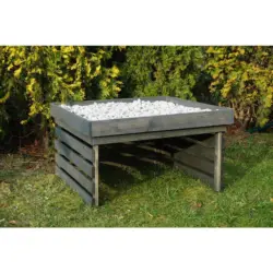 Kleingarage für Rasenmäherroboter Grau