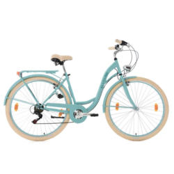 Citybike Damen 28 Zoll Balloon Türkis 6 Gänge