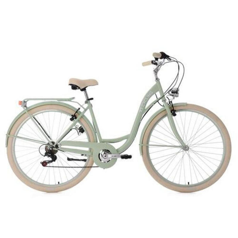 Citybike Damen 28 Zoll Balloon Grün 6 Gänge