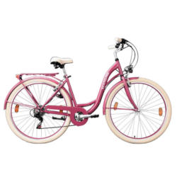 Citybike Damen 28 Zoll Balloon Rot 6 Gänge