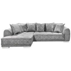 Ecksofa mit Flexibler Ottomane Sentina, Stoffbezug