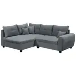 Möbelix Ecksofa Mit Schlaffunktion + Kissen Lea, Polyester-Nylon