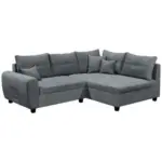 Möbelix Ecksofa Mit Schlaffunktion + Kissen Lea, Polyester-Nylon