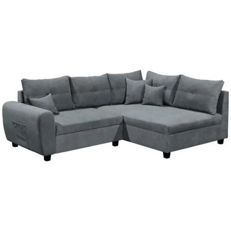 Ecksofa Mit Schlaffunktion + Kissen Lea, Polyester-Nylon