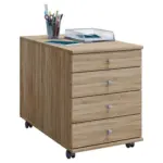 Möbelix Rollcontainer Eiche Dekor Lona Maxi 42x57x80 cm