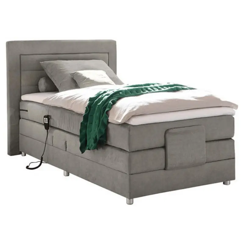 Boxspringbett mit Topper, verstellbar 120x200 Saba