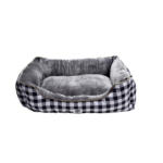 Möbelix Hundekissen BxHxT 80x70x51 cm Grau/Schwarz/Weiß Aus Flanell