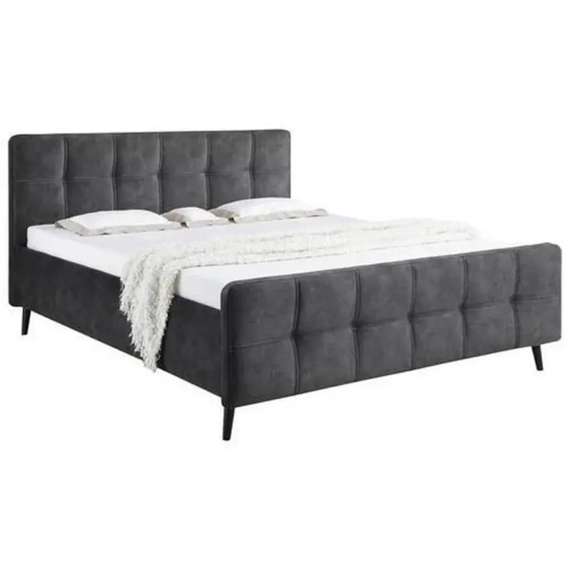 Polsterbett Mario C 180x200 Cm Anthrazit