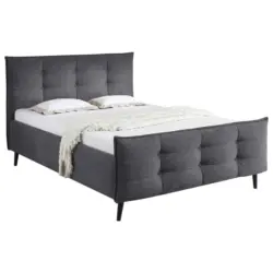 Polsterbett Mario B 140x200 Cm Anthrazit