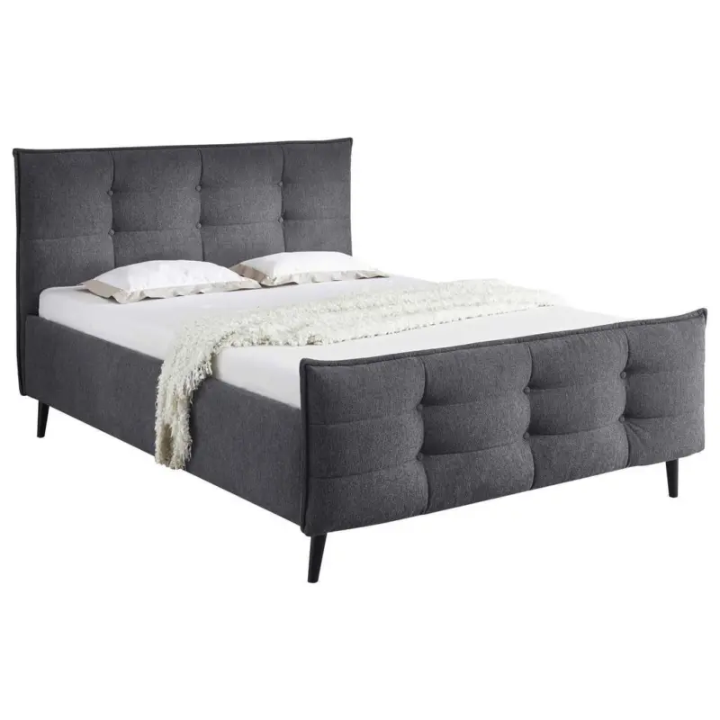 Polsterbett Mario B 140x200 Cm Anthrazit