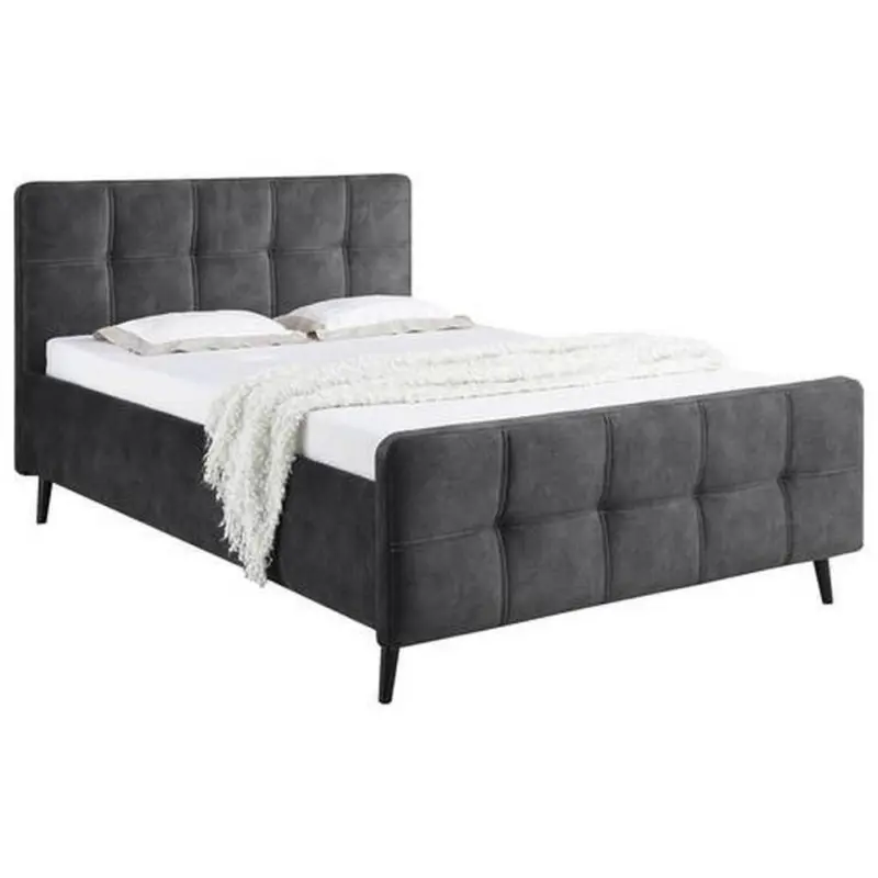 Polsterbett Mario C 140x200 Cm Anthrazit