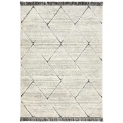 Hochflor Teppich Creme Avelia 80x150 cm